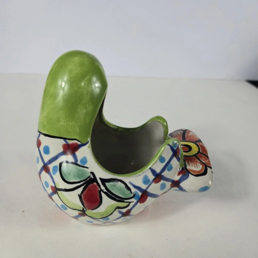 Talavera Dove Planter Hand Painted Mexican Art Succulants
